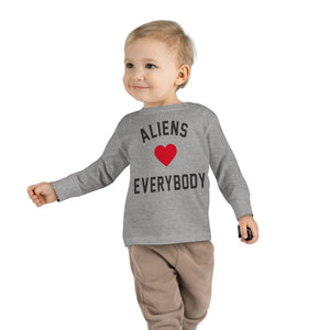 Aliens love Toddler Long Sleeve Tee