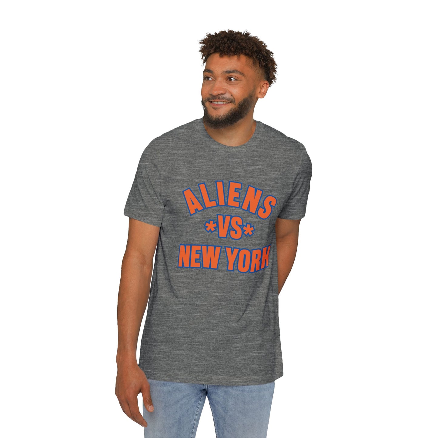 Aliens vs. New York USA-Made Unisex Short-Sleeve Jersey T-Shirt