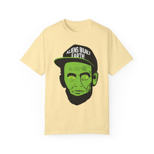 Big Face EYES Alien Unisex Garment-Dyed T-shirt