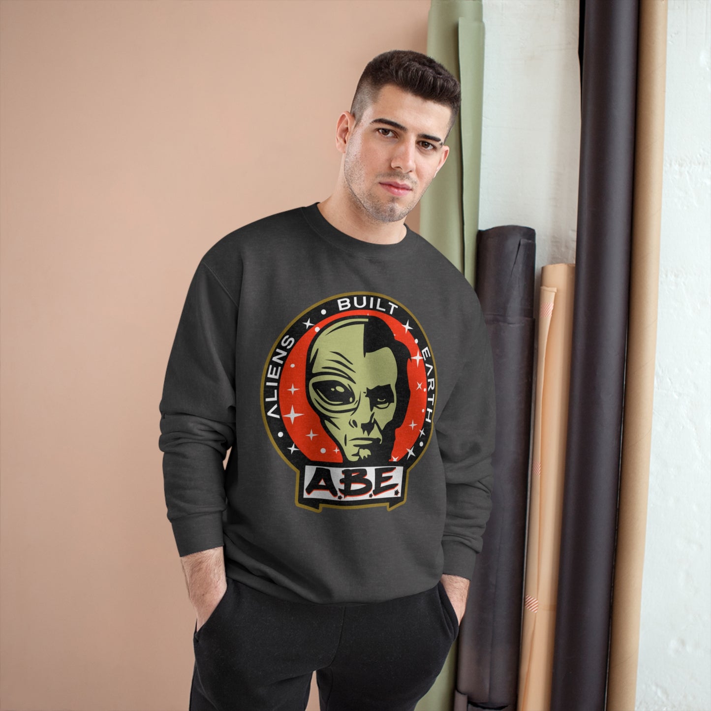 Aliens Built Earth Penny ABE Champion Sweatshirt