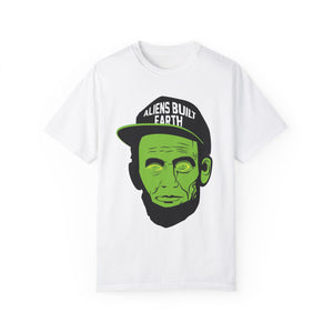 Big Face EYES Alien Unisex Garment-Dyed T-shirt