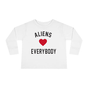 Aliens love Toddler Long Sleeve Tee