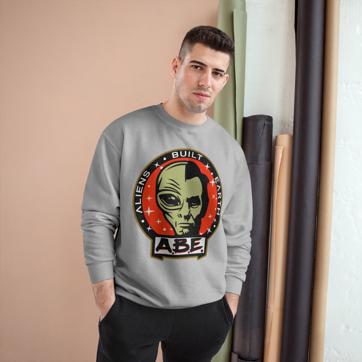 Aliens Built Earth Penny ABE Champion Sweatshirt