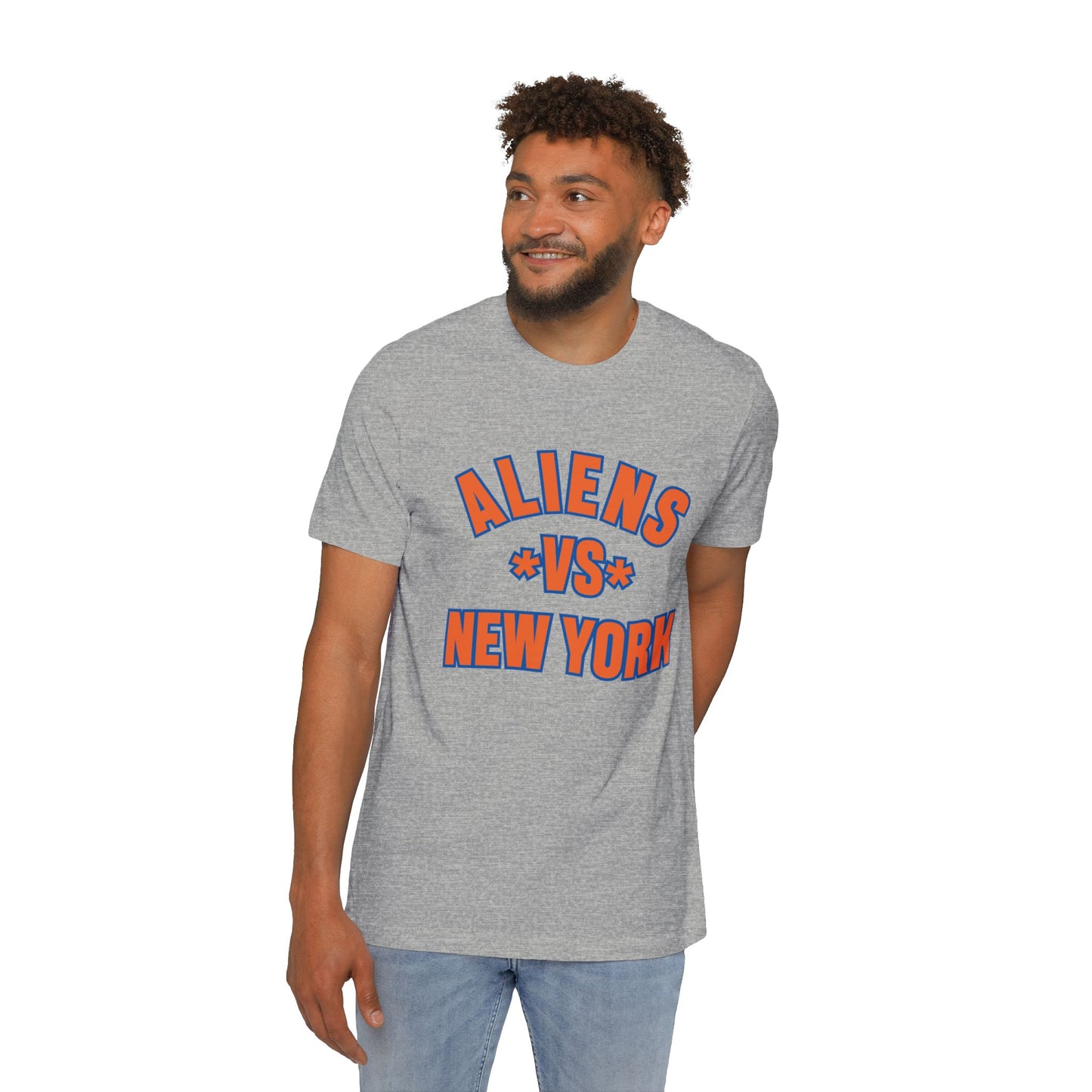 Aliens vs. New York USA-Made Unisex Short-Sleeve Jersey T-Shirt