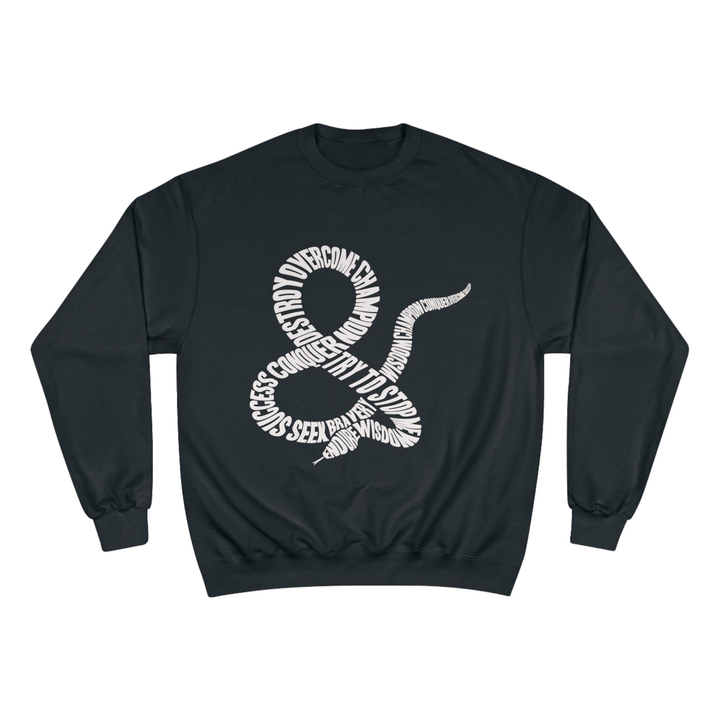 Ampersand Strength font Champion Sweatshirt