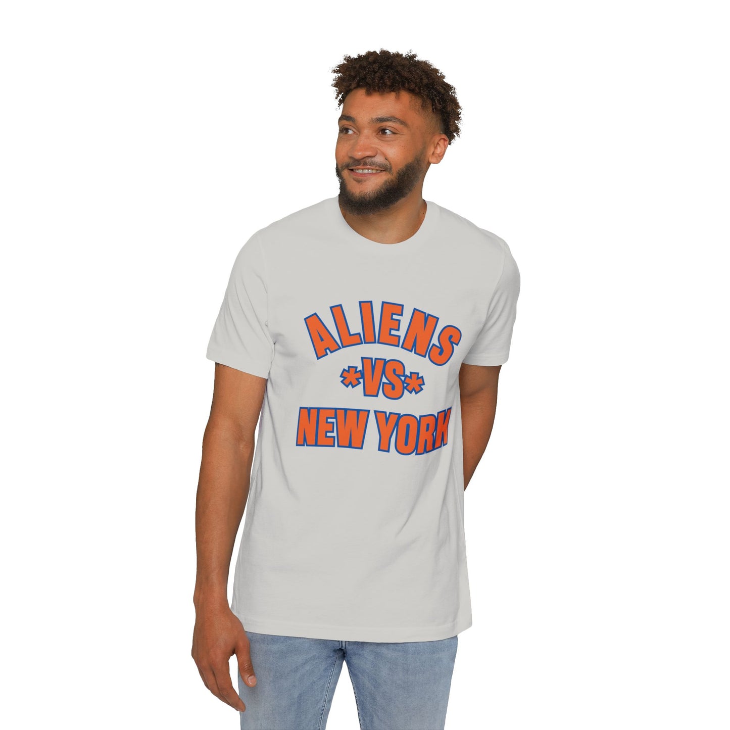 Aliens vs. New York USA-Made Unisex Short-Sleeve Jersey T-Shirt