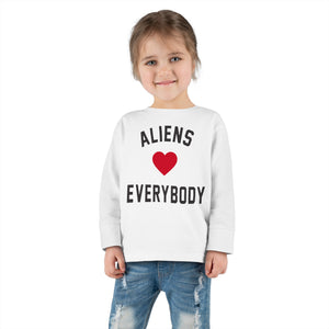 Aliens love Toddler Long Sleeve Tee