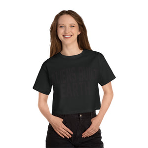 Aliens Built Earth Champion Women's Heritage Cropped T-Shirt