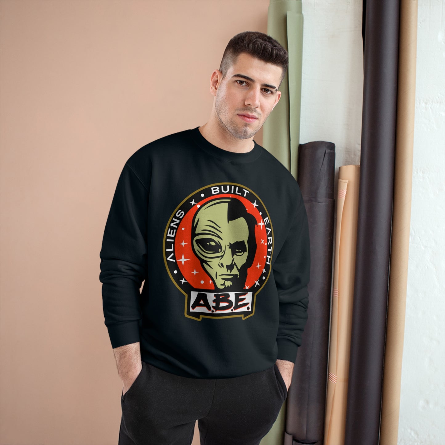 Aliens Built Earth Penny ABE Champion Sweatshirt