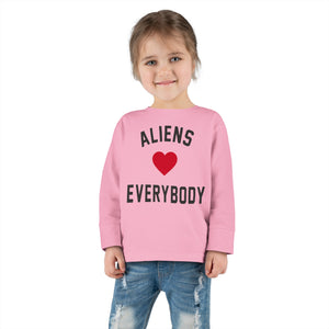 Aliens love Toddler Long Sleeve Tee