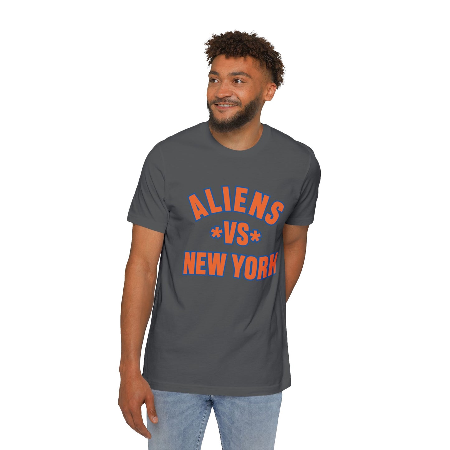 Aliens vs. New York USA-Made Unisex Short-Sleeve Jersey T-Shirt