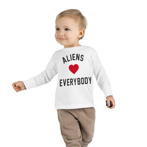 Aliens love Toddler Long Sleeve Tee