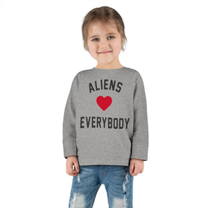 Aliens love Toddler Long Sleeve Tee