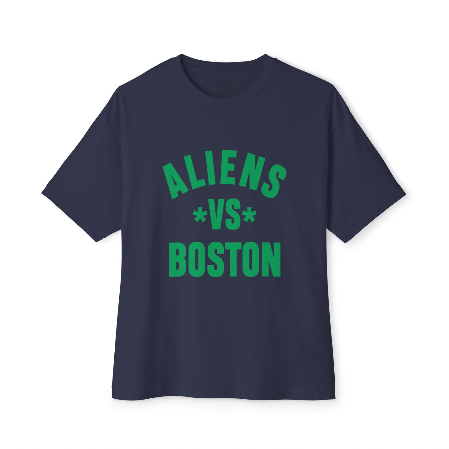 Aliens vs Boston Unisex Oversized Boxy Tee