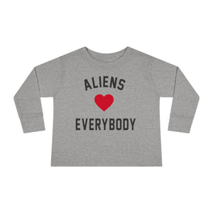 Aliens love Toddler Long Sleeve Tee