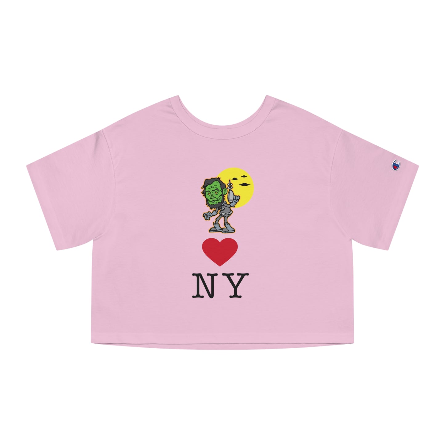 Aliens love NY Champion Women's Heritage Cropped T-Shirt