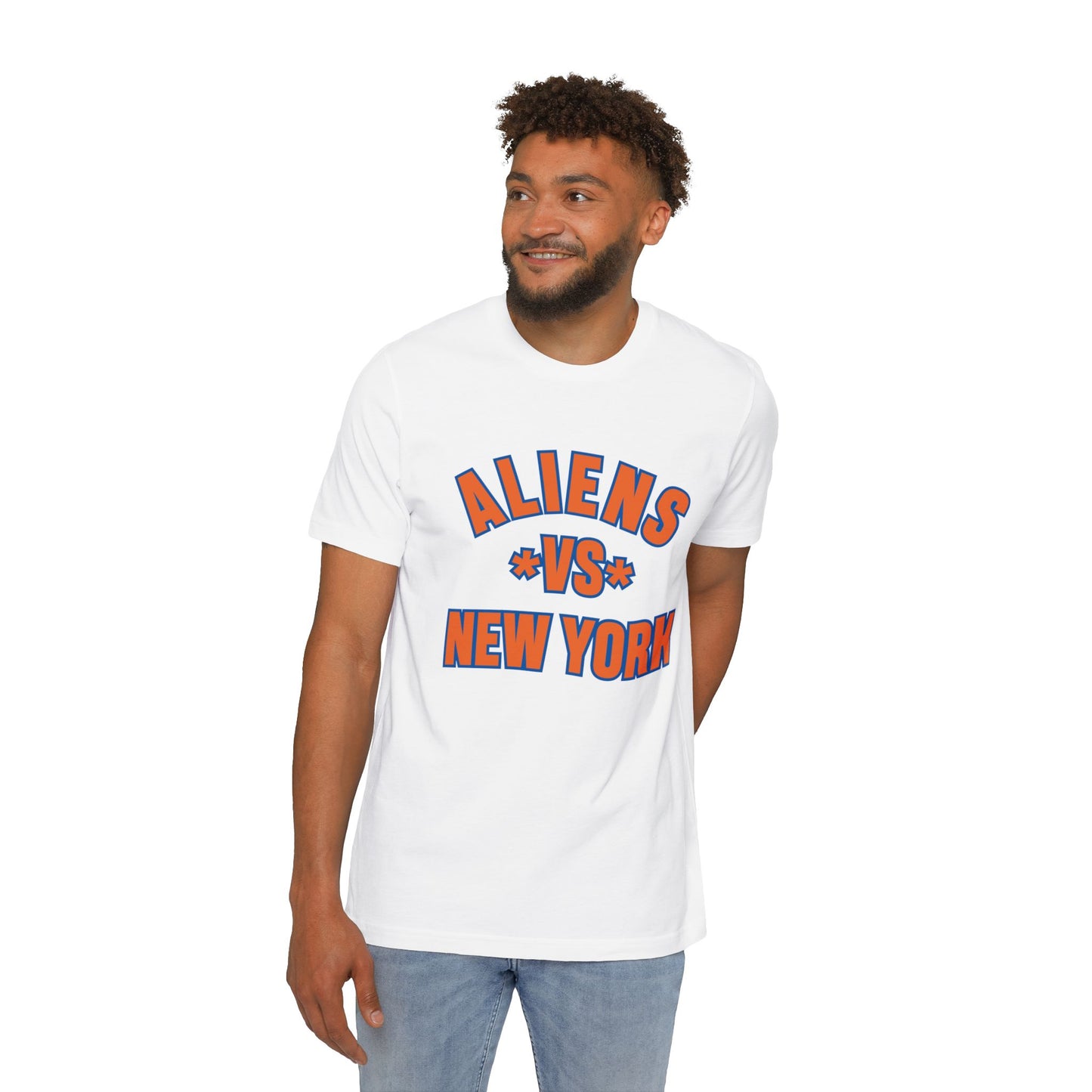 Aliens vs. New York USA-Made Unisex Short-Sleeve Jersey T-Shirt