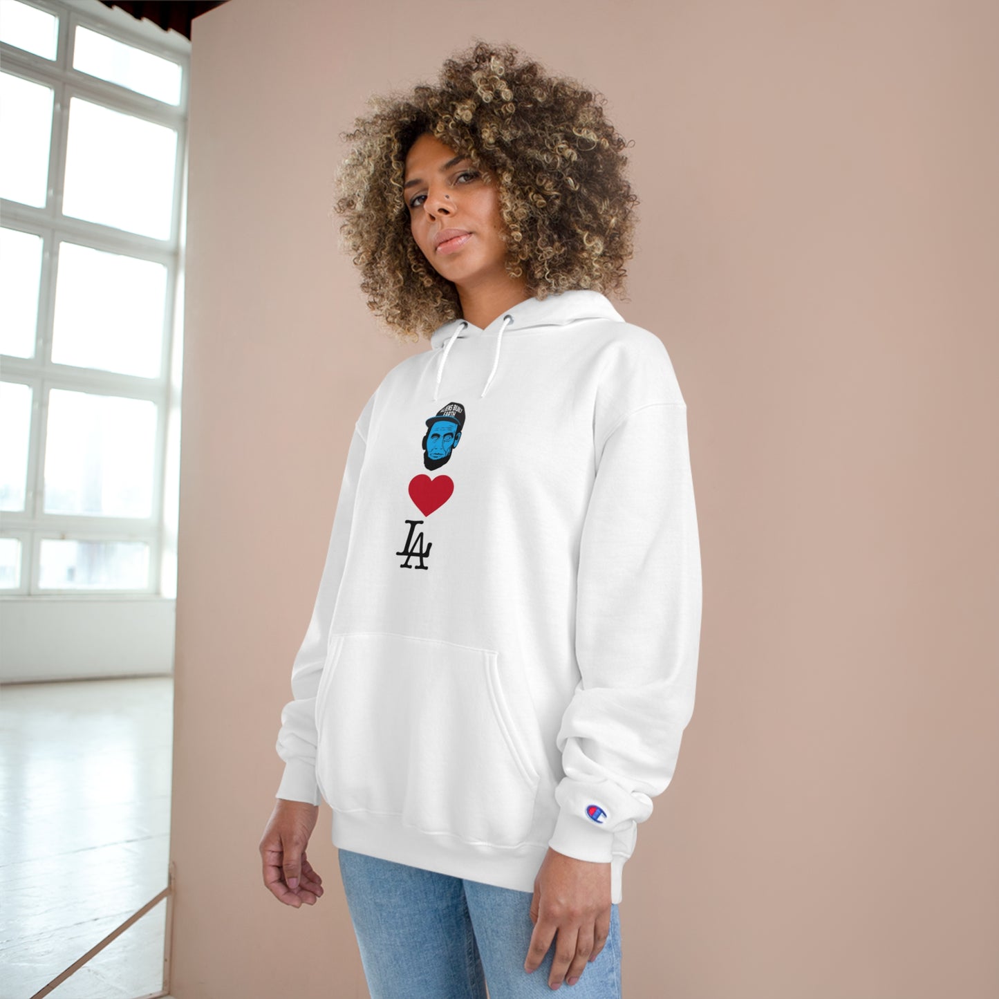 Aliens Love LA Champion Hoodie