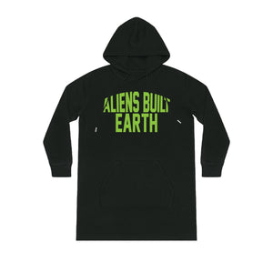 Womens Aliens Built Earth Streeter Hoodie Dress