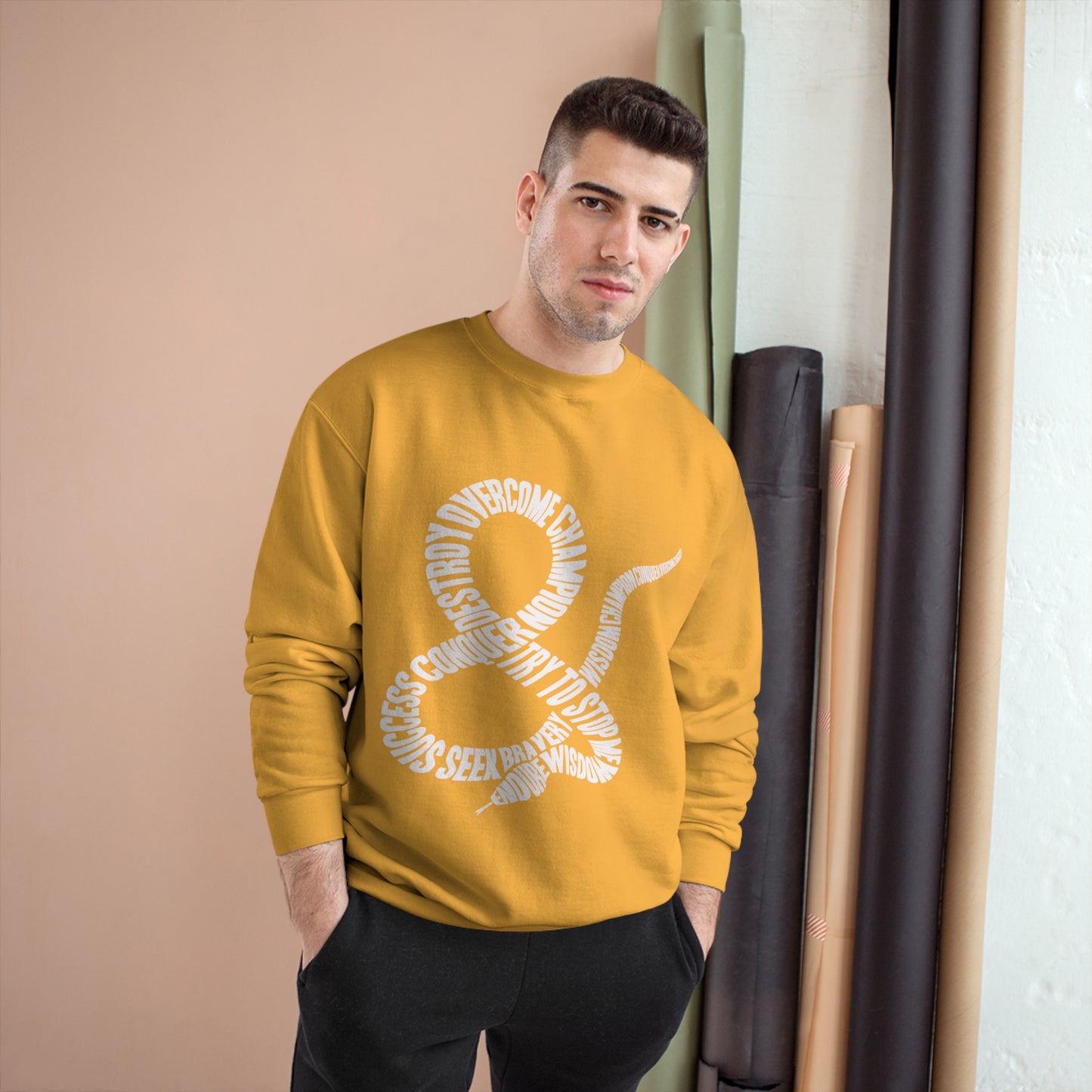 Ampersand Strength font Champion Sweatshirt