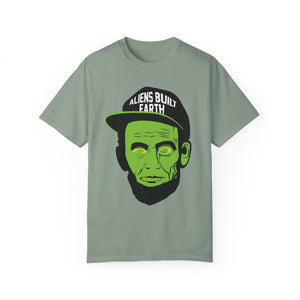 Big Face EYES Alien Unisex Garment-Dyed T-shirt