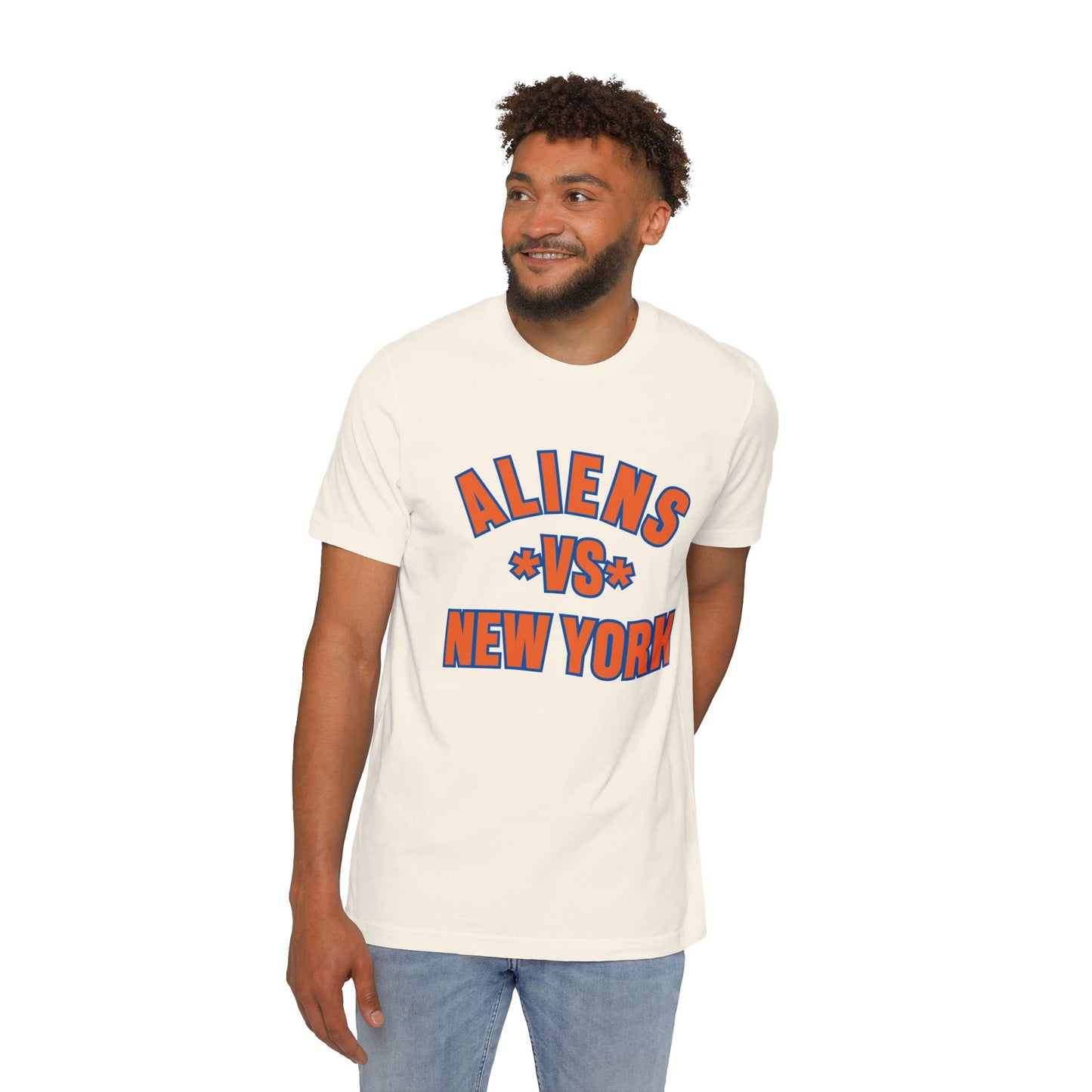 Aliens vs. New York USA-Made Unisex Short-Sleeve Jersey T-Shirt