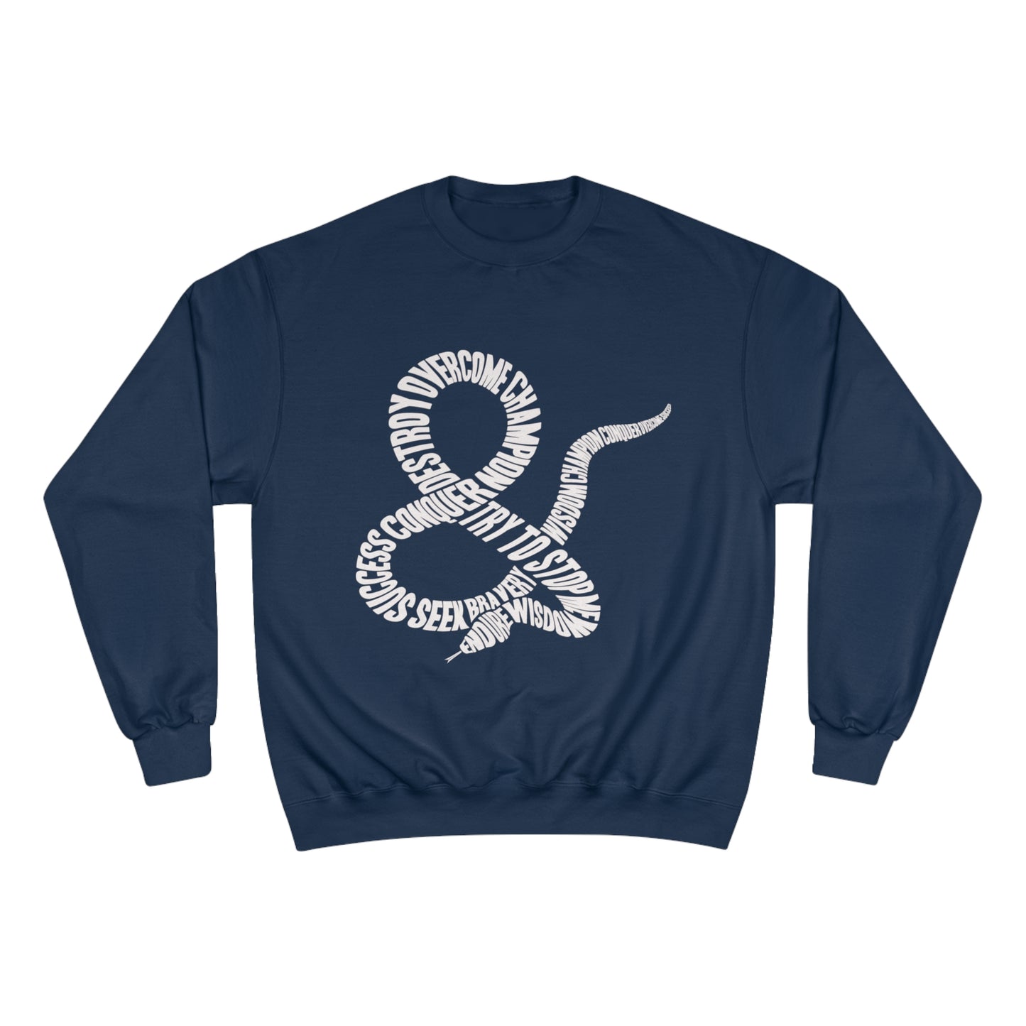 Ampersand Strength font Champion Sweatshirt