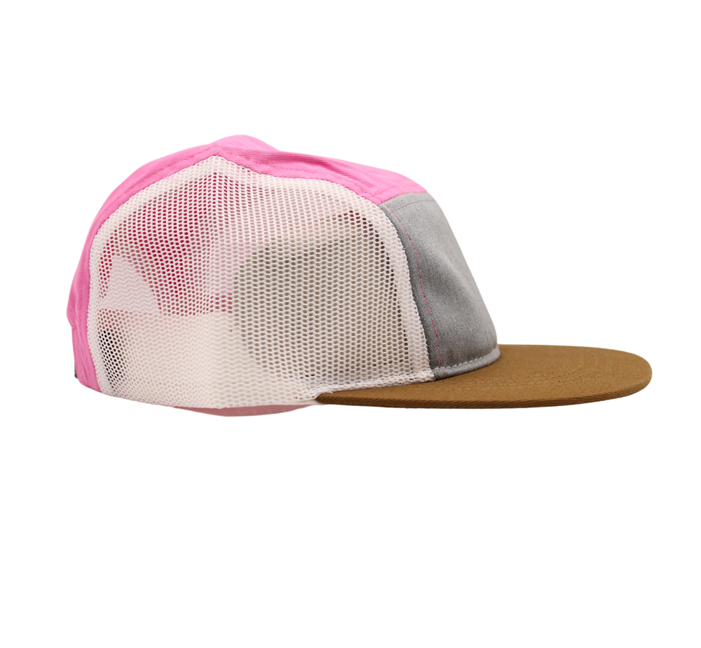 Bubble Gum 5 panel Trucker Cap