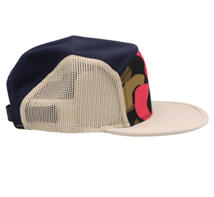 Camo Pink-Navy 5 Panel Cap