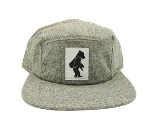 Heather 5 Panel Grizzly Wool Snapback