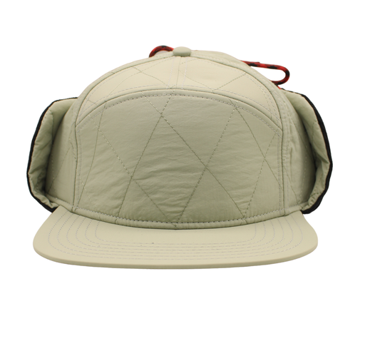 Light Grey 7 Panel Strapback