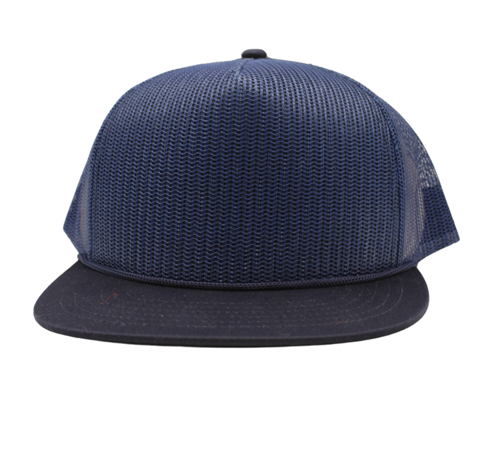 Trucker Navy Blue 5 panel Snapback