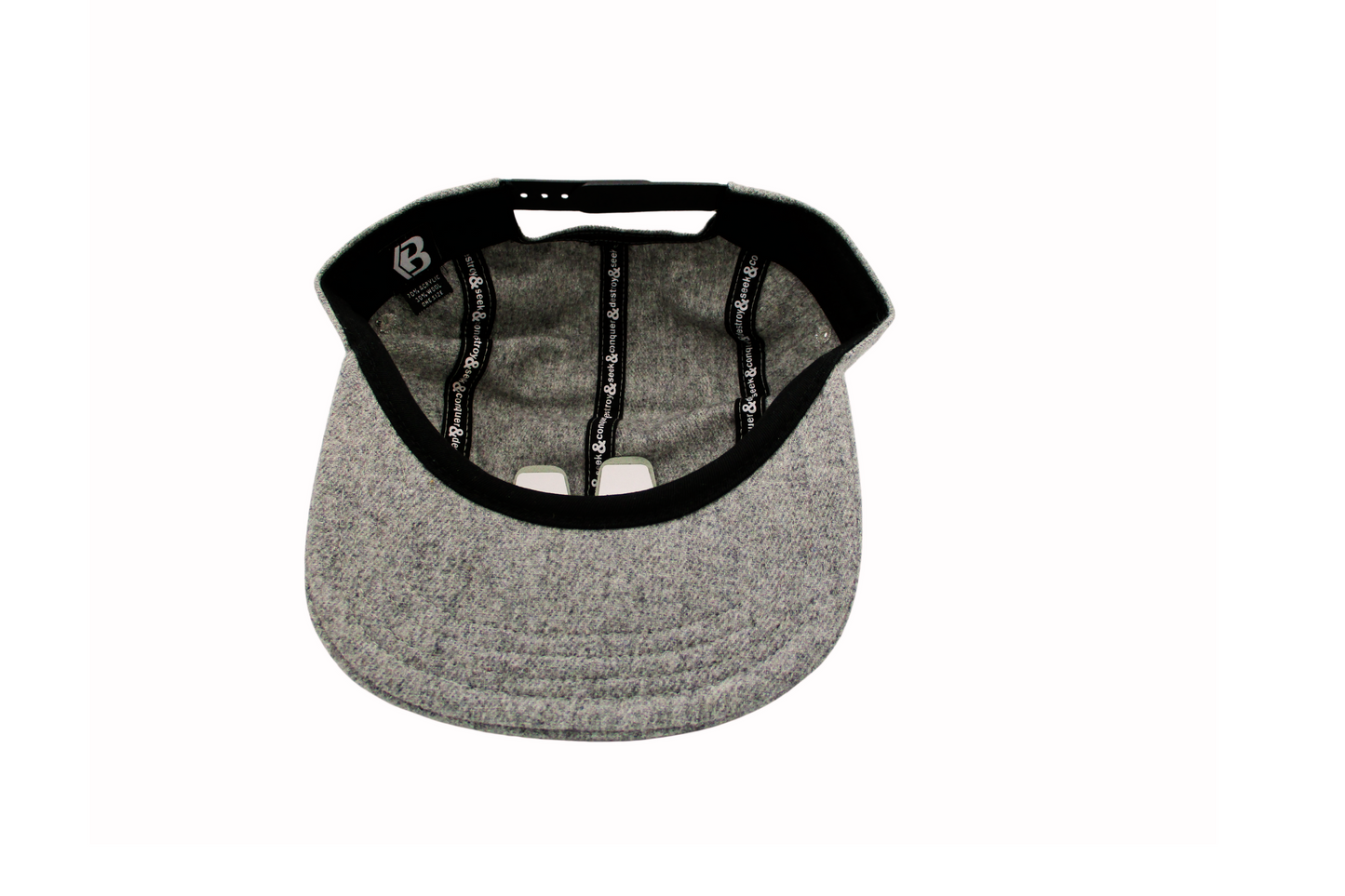 Heather 5 Panel Grizzly Wool Snapback