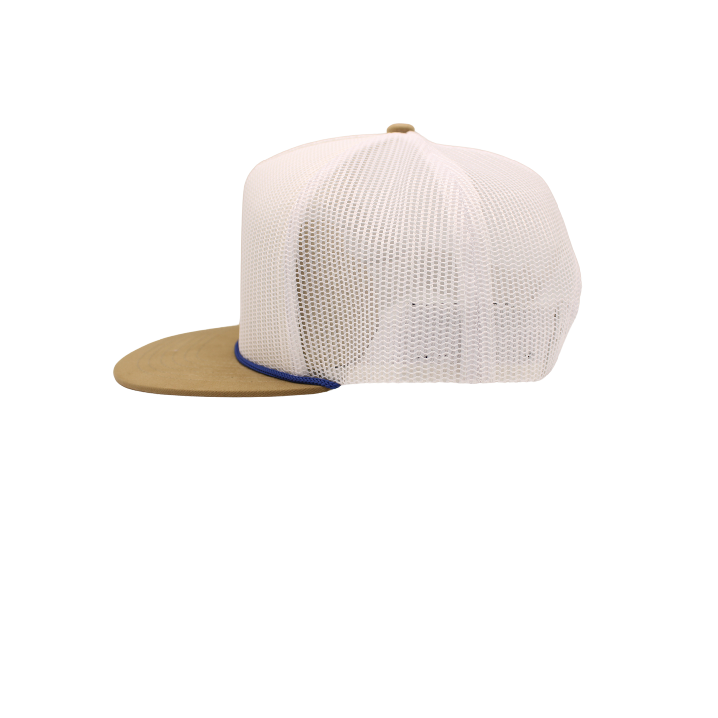 Blank Truckers Snapbacks with Rope Hard white and Tan Mesh