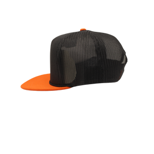 Trucker Orange and Black color Blanks Mesh Black Rope