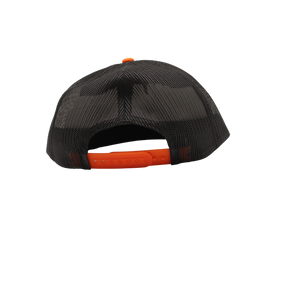 Trucker Orange and Black color Blanks Mesh Black Rope