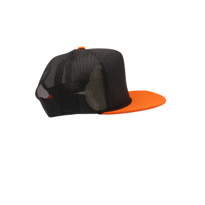 Trucker Orange and Black color Blanks Mesh Black Rope