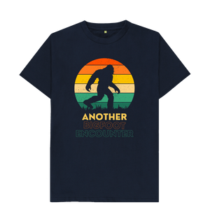 Navy Blue Another Bigfoot Encounter Silhouette tee