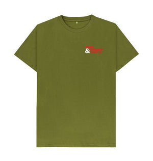 Moss Green Ampersand Tag Seek Conquer & Destroy Tee