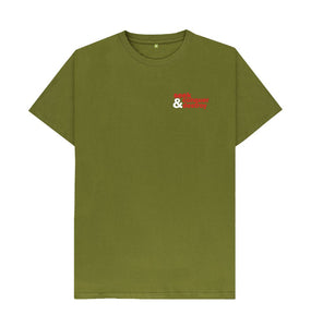 Moss Green Ampersand Tag Seek Conquer & Destroy Tee