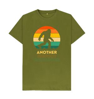 Moss Green Another Bigfoot Encounter Silhouette tee