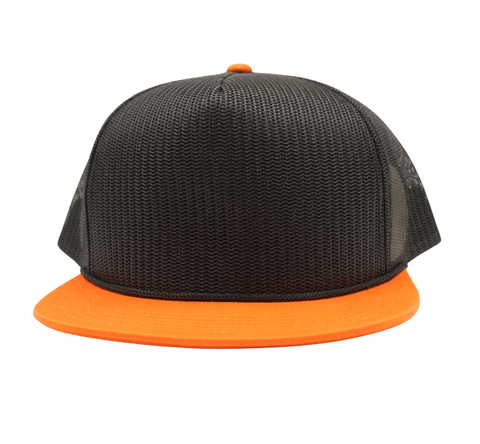 Trucker Orange and Black color Blanks Mesh Black Rope