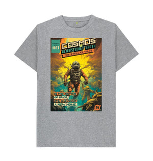 Athletic Grey ALIEN BUILT EARTH COMIC BOOK BATTLE WARS TEE ISSUE NO. 21