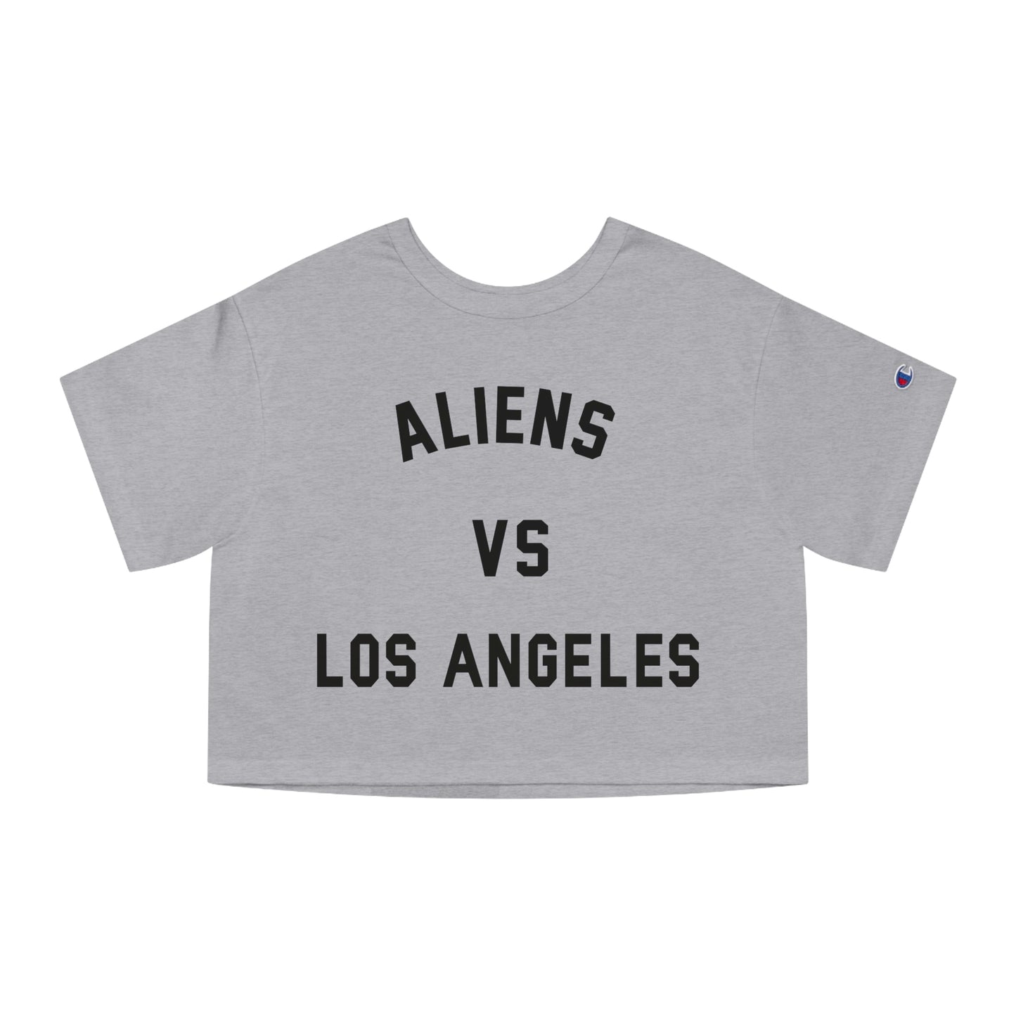 Aliens vs Los Angeles Women's Cropped Champion Tee