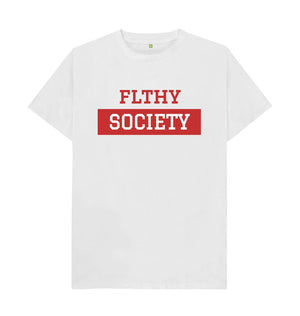 White Flthy Society Tee