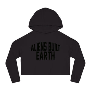 Aliens Built Earth Women’s Cropped Pullover