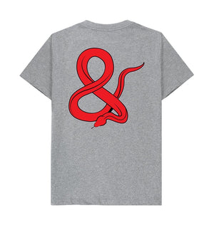 Athletic Grey Ampersand Tee Front to back