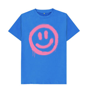 Bright Blue Filthy Bastards Smiley Face Tee