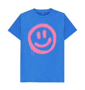 Bright Blue Filthy Bastards Smiley Face Tee