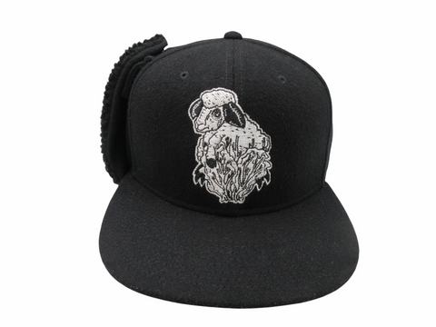 Vegetable Lamb X Brim Hounds Tooth Dog Ear Strap back Limited Edition